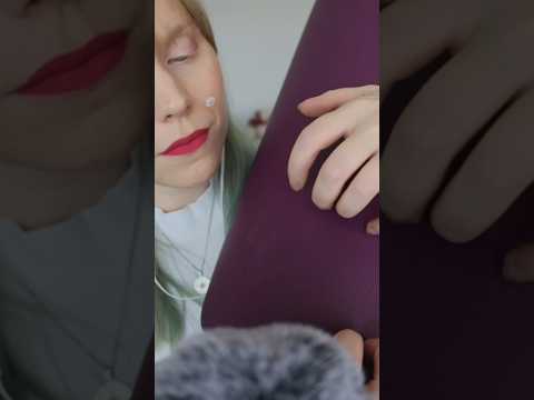 leather tapping and scratches #leather #soothingsounds  #tappingandscratching #asmrshorts