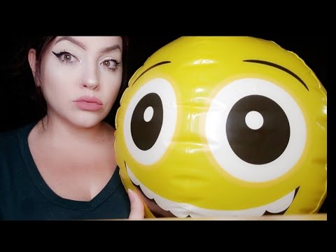 ASMR | INFLATING / BLOWING UP / DEFLATING BEACH BALL