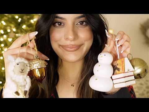 ASMR Christmas Ornament Haul 🎄✨ Tingly Tapping & Scratching, Softly Whispered 💤