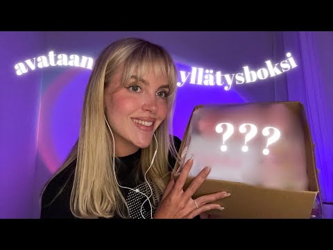 ASMR SUOMI avataan @ASMRTytti lähettämä yllätyspaketti 💝 | opening a mystery package