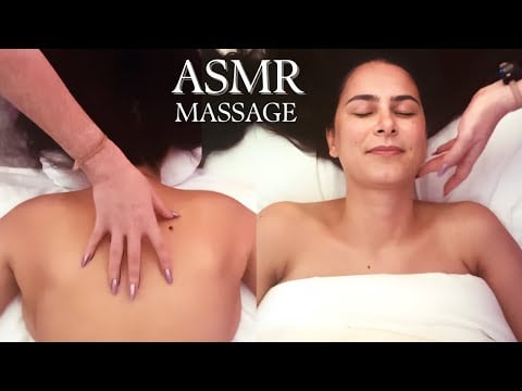 ASMR Massage Back Scratch (no talking) (real person ASMR for sleep)