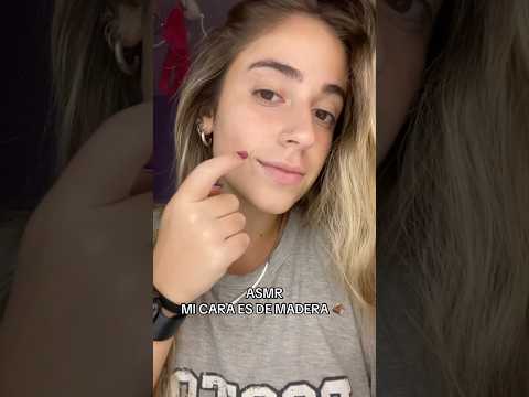 ASMR MI CARA ES DE MADERA 🪵 #asmr #visualtingle #asmr_tingles #relax #triggersforsleep