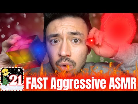 🎄 SUPER FAST & AGGRESSIVE ASMR ⚡️ Maid Outfit Edition 😨 | Day 21 Christmas LIVES 🎅