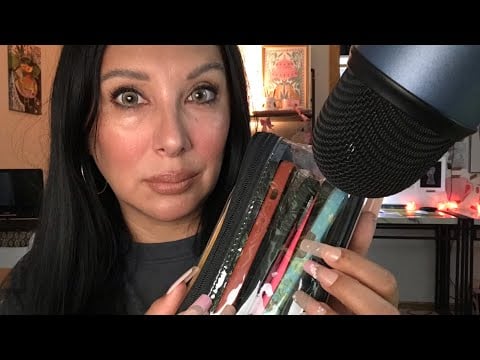 Old Fashioned Phone Collection Tapping ASMR with Gum Chewing  Tingles 