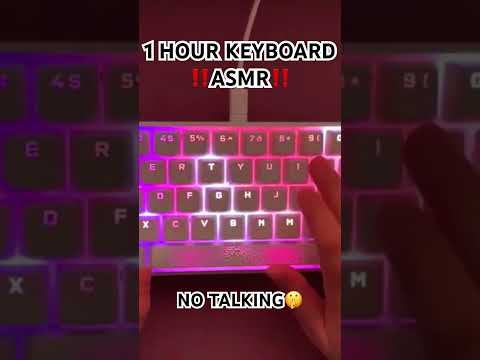 1 HOUR KEYBOARD ASMR | NO TALKING🤫