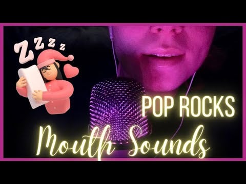 ASMR - MOUTH SOUNDS pop rock candy eating 😋 (relaxing popping candy sounds, 100% sleep)