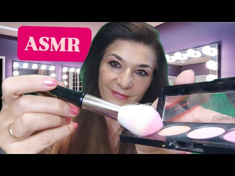 ASMR Te maquillo con MOUTH SOUNDS 🎧🔊  hasta que te duermas 😴 Muy relajante 💤 😴