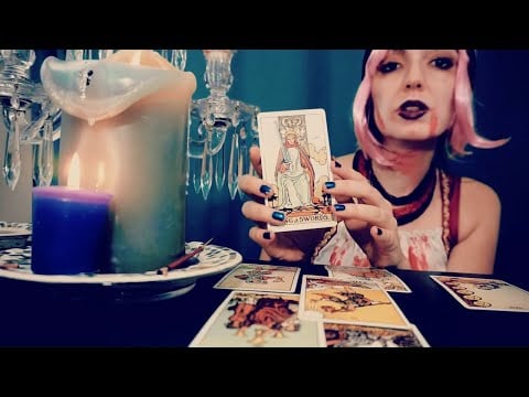 ASMR Zombie Fortune Teller Reads Your Tarot Cards🔮