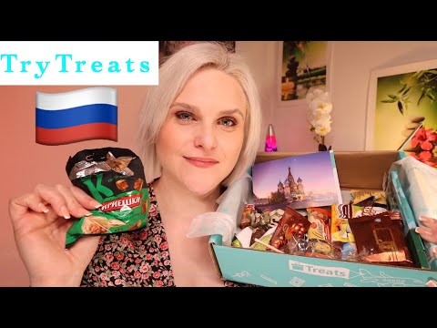 TryTreats Unboxing ASMR Style: Russian Snacks