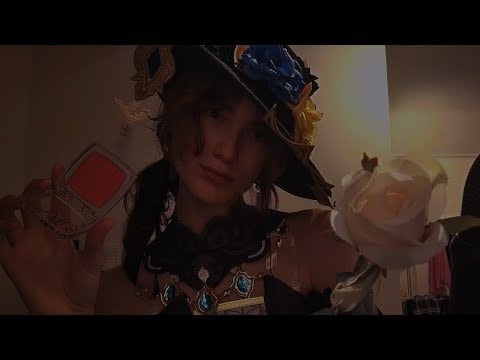 Asmr Navia ✨️ Does Your Hair And Makeup💄💇🏼‍♀️ | Genshin Impact Roleplay | personal attention