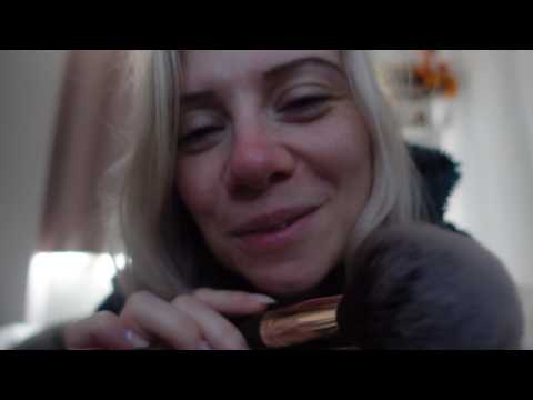 ASMR - Intimate Personal Attention Occasional In Ear Whispers, Face Touching/Brushing