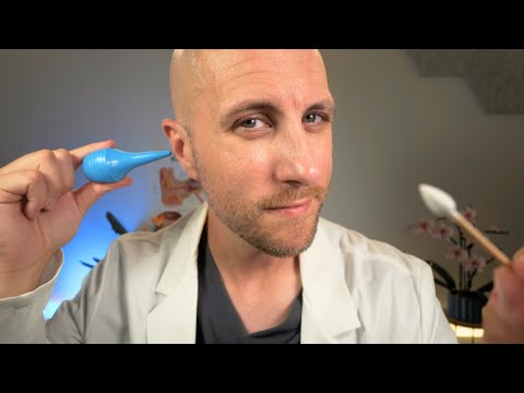 ASMR Realistic ENT Exam and Ear Cleaning For Deep Sleep.