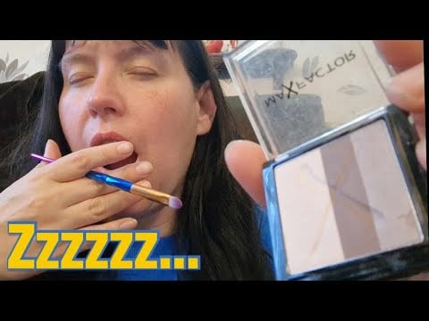 ASMR Doing your Make Up.. but I am SUPER SLEEPY !!!!  #asmr