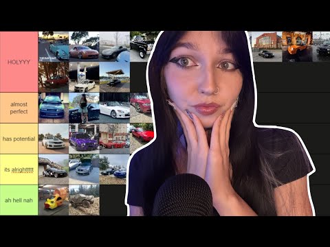 ASMR My Subscribers’ CARS Tier List 