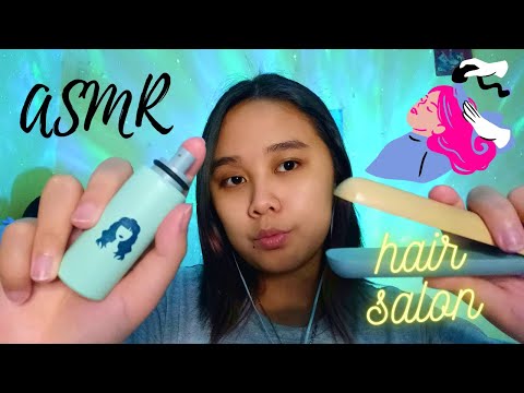 ASMR | Relaxing Hair Salon 💆 With Wooden Hair Dresser 💈 - Personal Attention - Best For Sleep
