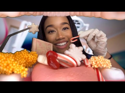 ASMR Dentist Cleans Your Teeth & Eats The Holiday Candy Out Of It 🦷🍫 ASMR Dentist Role-play 