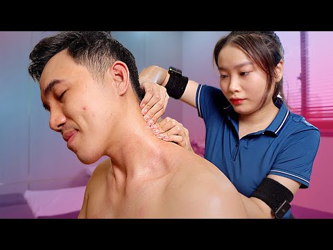 ASMR 🔥 Healed by Her! STRONG Foot and Body Massage Experience