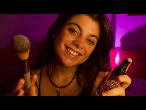 TI TRUCCO PER FARTI DORMIRE 💜🌙 mouth sounds, layered sounds ASMR ITA