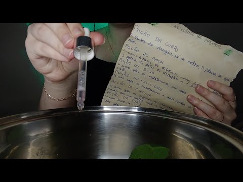 ASMR ALQUIMISTA preparando uma poção para sua insônia 