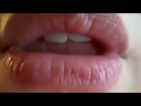 ASMR lens licking + few kisses *mouth sounds, licking*