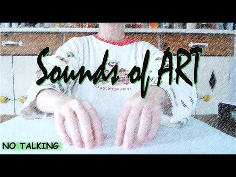 [ASMR français] ART ASMR : mise en place avant peinture - no talking