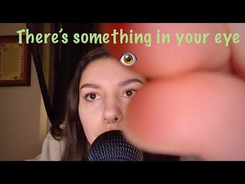 What's In Your Eye? Close-up Mouth Sounds And Soothing Asmr Shushing