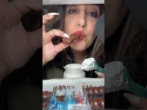 ASMR Eating Marshmallow Twists n Fluff