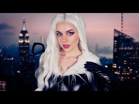 ASMR Black Cat Is Obsessed With You 🐈‍⬛🐾 Marvel Roleplay | Sketching Sounds, Personal Attention