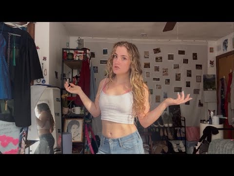 idk what to wear | try on & fabric scratching ASMR grwm in boston (i’m ANNOYED & need ur help)