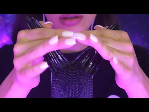 ASMR Brushing Microphone With Lots Of Tiny Brushes (Ultra Sensitive For Deep Relaxation)