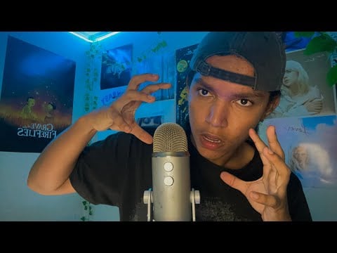 ASMR Mouth Sounds, Hand Sounds, Spit Painting + random triggers 🎨