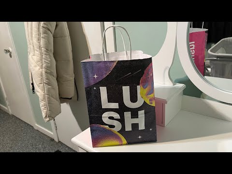 asmr lush haul unboxing paper sounds whisper