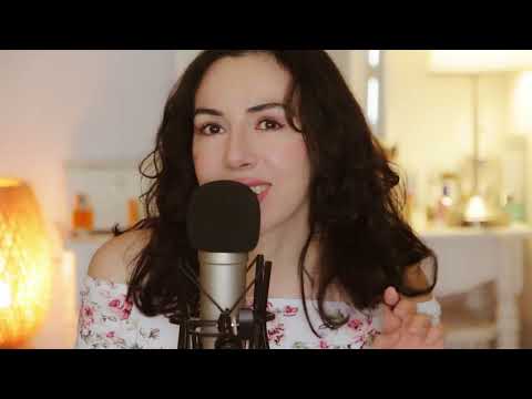 ASMR soothing rambles before bedtime  💤 closeup whisper, kisses, tingles 