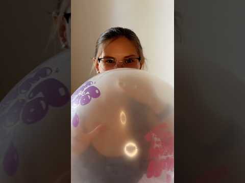Clear Balloon 🎈❤️ Blowing Balloons #asmr #balloon #poppballons #blowing