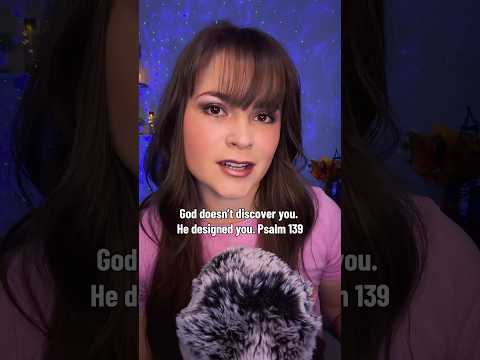 God doesn’t discover you. He designed you. Psalms 139 #asmr #bible #relax #asmrvideo #stressrelief