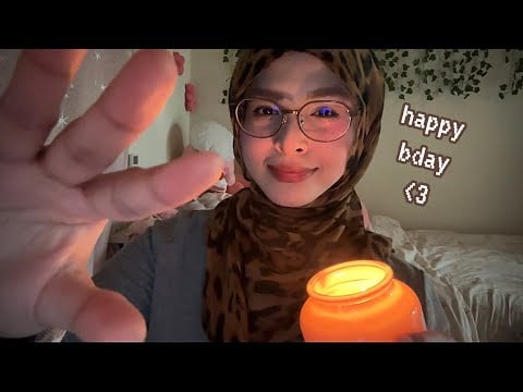 ASMR ♡ Happy Birthday to You! 🎂 (Positive Affirmations, Hand Movements) Sabiqah's Custom 🍒