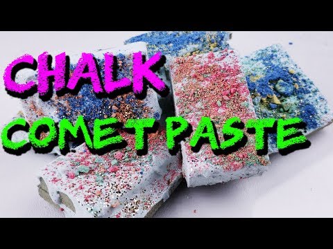 Chalk Comet Paste Covered Floral Foam - Satisfying Floral Foam ASMR - The ASMR Doctor