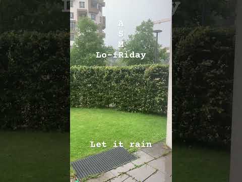 Lo-fRiday ASMR 🌙 Let it rain #asmr #relaxing #asmrtingles #lofiasmr #rain #rainsounds #heavyrain