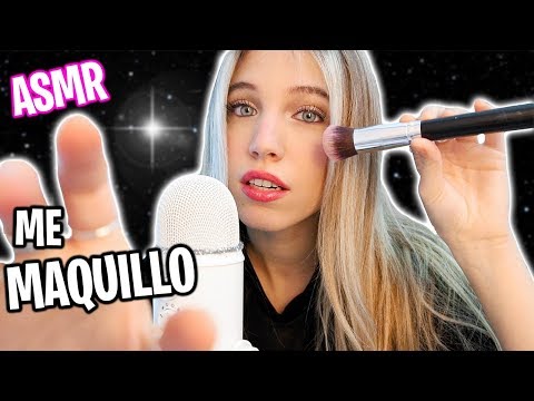 ASMR ME MAQUILLO 💄 Maquillándome para relajarte (Sonidos de brochas y más)