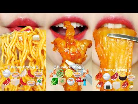 ASMR 10-Minute Satisfying Emoji Food Compilation MUKBANG 10분 이모지 먹방 모음집 Eating Sounds