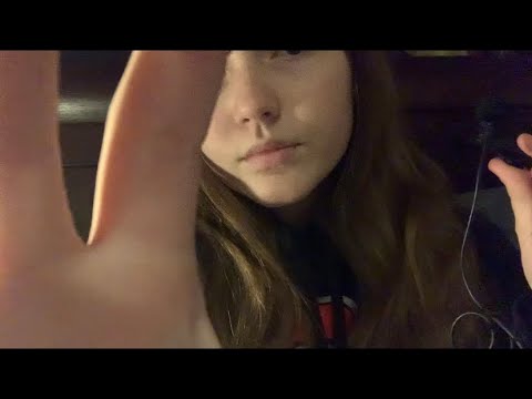 Asmr | Slow Hand movements and Mouthsounds (up-close)