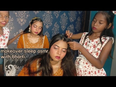 ✨ Soft Makeup & Hair Styling ASMR by Bharti 🤍 | Whispering + Relaxing Touches😌