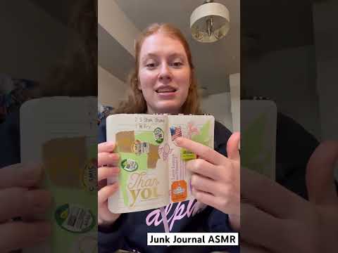 ASMR check out my junk journal #asmr #junkjournal #tapping