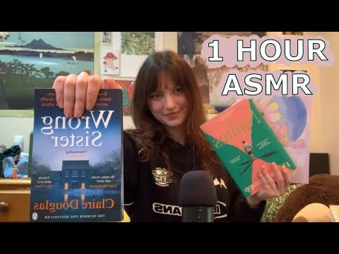 1 HOUR ASMR ~ Book Sounds ONLY (No Talking, Fast Tapping, Scratching, Gripping etc...)