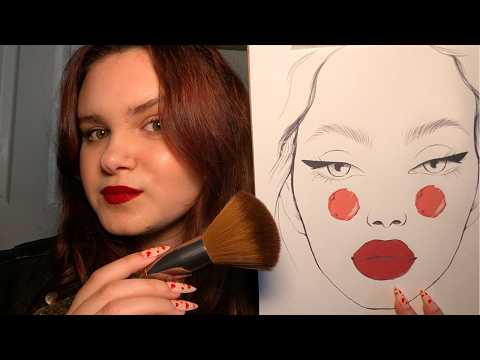doing your valentines day makeup ASMR ❤️