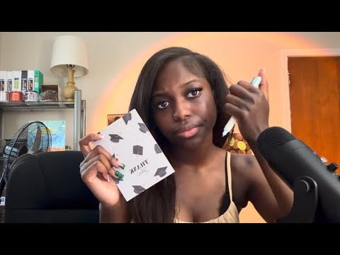 ASMR Pen Writing w/ Gum Chewing 🖊️ NO TALKING