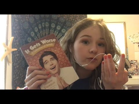 ASMR Reading a book 📖 it gets worse Shane Dawson 📖 whispers