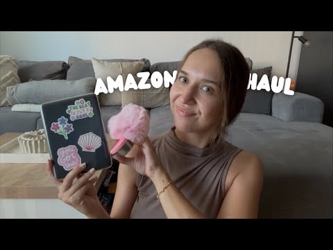 ASMR Amazon Haul 🎀 (Whispers, Tapping, Scratching, Crinkles, Fluffy Mic, Unpacking)