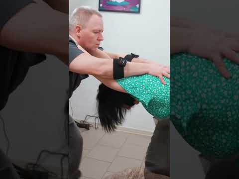 Incredible chiropractic adjustments and stretching for Maria #chiropracticadjustments