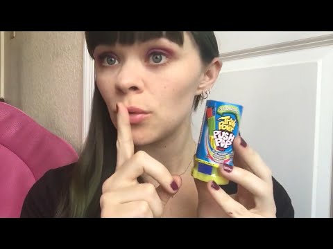 ASMR LOLLIPOP 3X no talking PUSHPOP TRIPLE STRAWBERRY WATERMELON BLUE RASPBERRY satisfying sounds